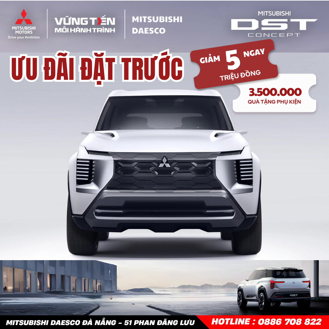 Mang phong cách Dynamic Shield cụ thể của Mitsubishi, với đèn pha và đèn hậu LED chữ "T" giống như Xforce. Xe có kiểu dáng thể thao, cơ bắp với bánh xe vuông vức và khoảng sáng cao. Đặc biệt, bản concept có cửa sổ trời toàn cảnh kéo dài, tạo không gian nội thất thoáng đãng.