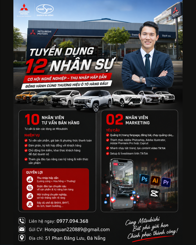 Tuyển Dụng Nhân Viên Tư Vấn Bán Hàng – Nhân Viên Marketing